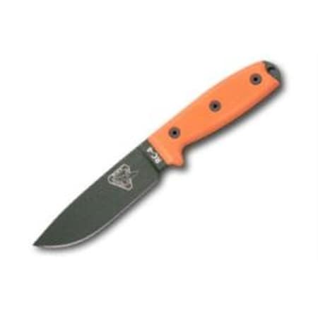 Plain Green Blade With G10 Orange Handles